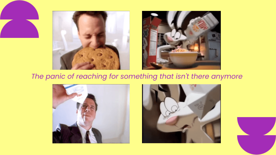 The quiet panic of reaching for something that isn't there