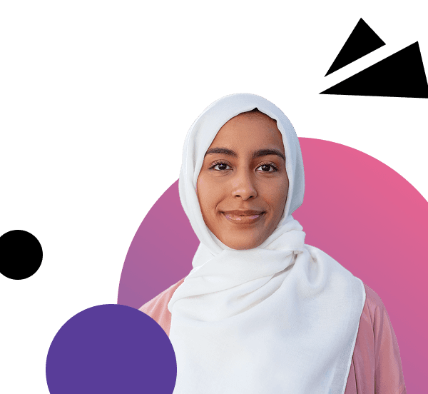 Customer testimonial visual element