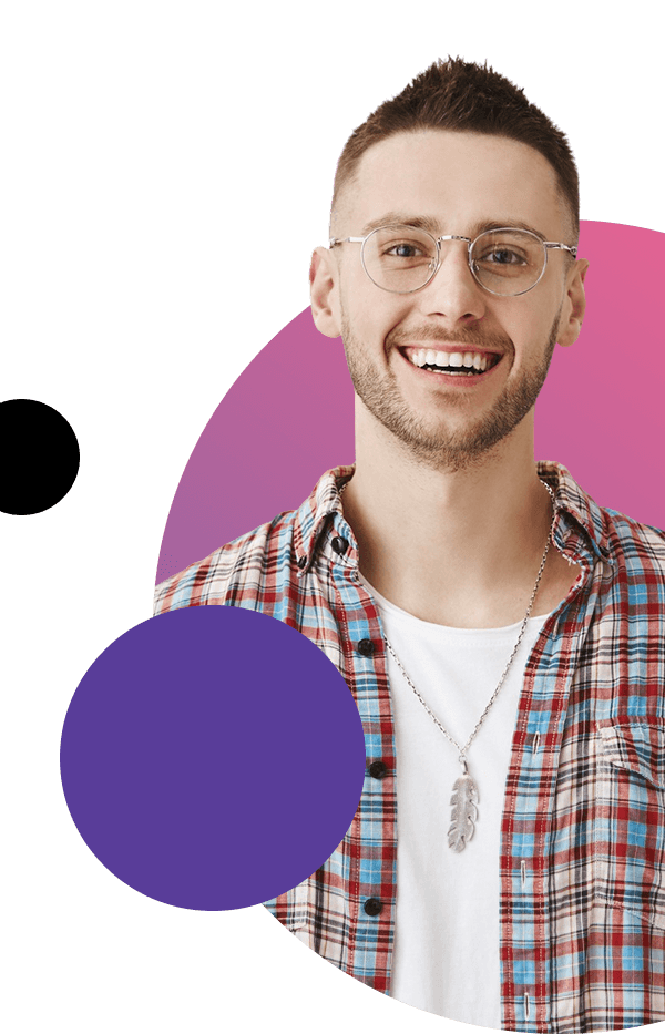 Customer testimonial visual element