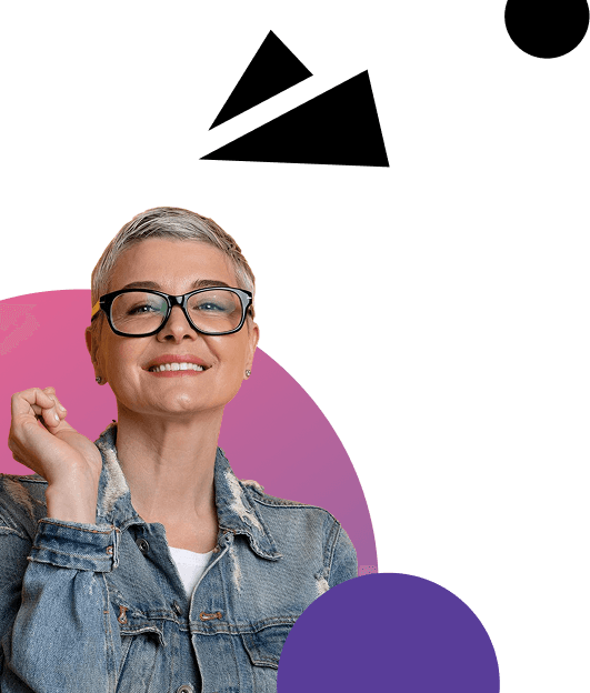 Customer testimonial visual element