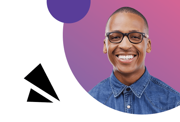 Customer testimonial visual element