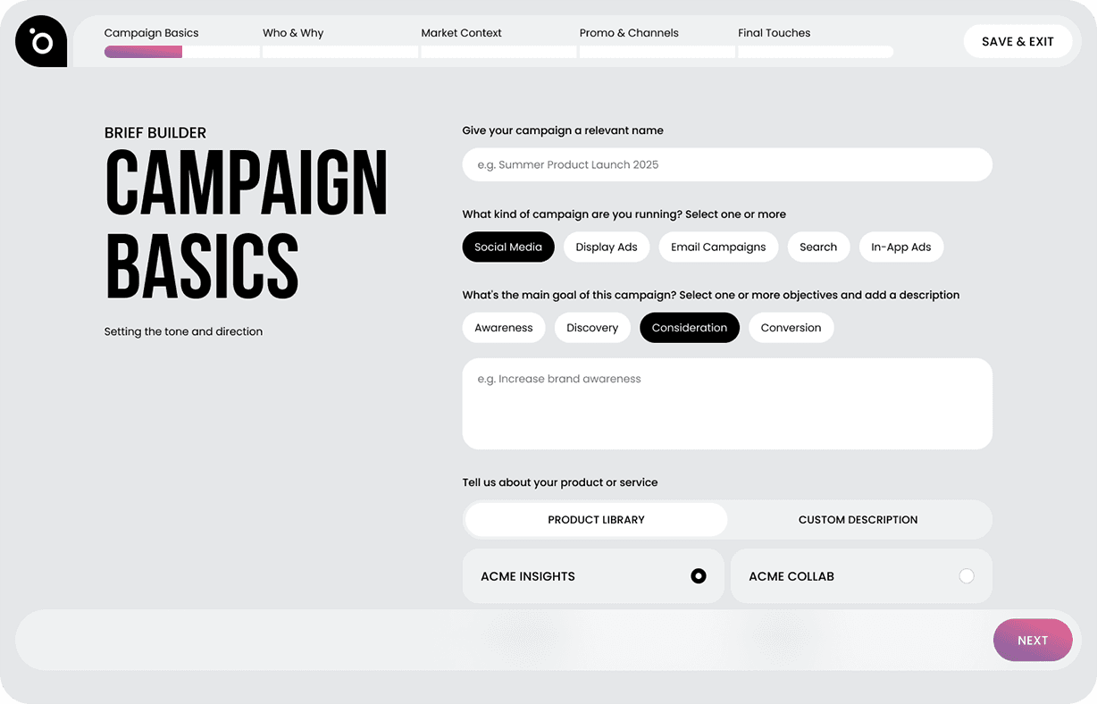 Feature slide developes brief