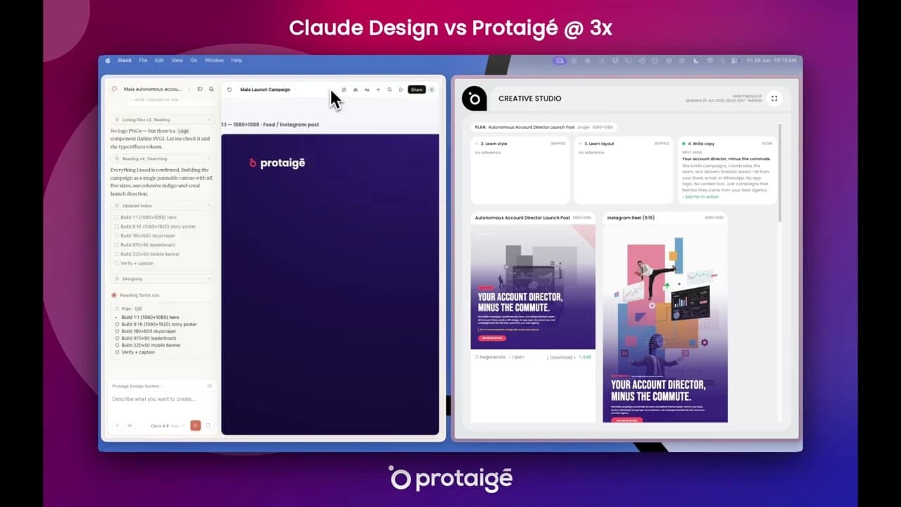 Sketch Studio vs Claude Design: side-by-side AI design test on one brief
