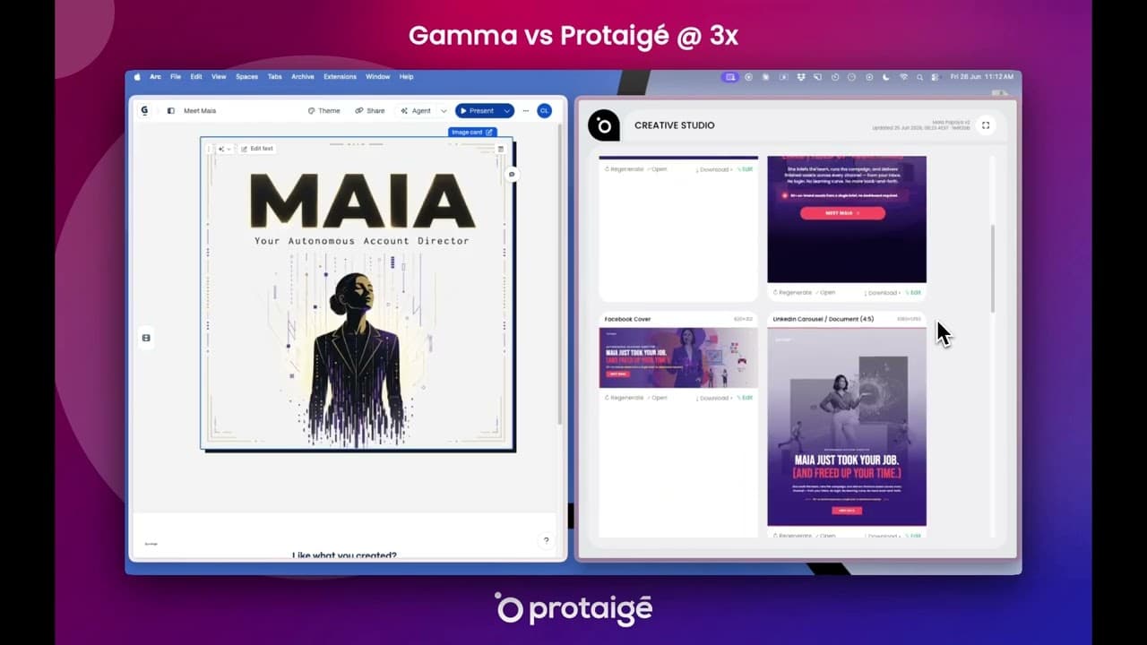 Sketch Studio vs Gamma: side-by-side AI design test on one brief