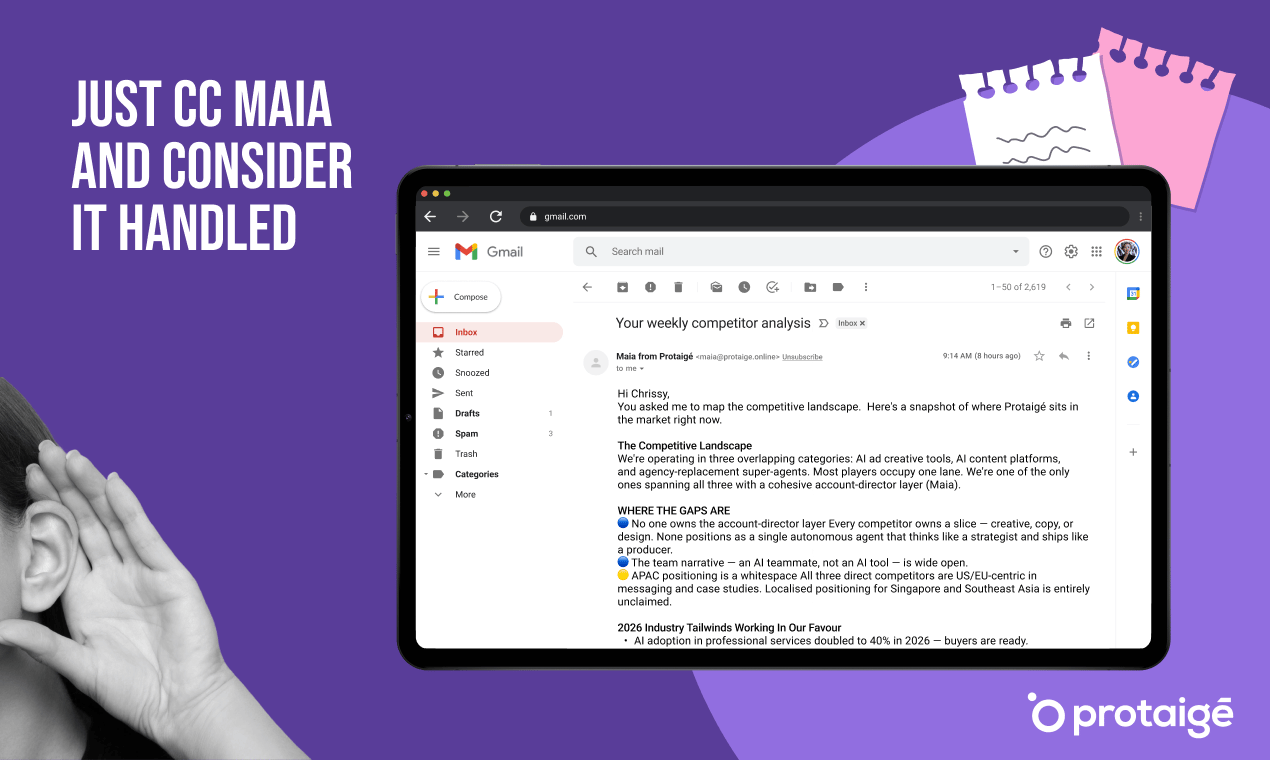 Maia via Email — brief, approve, and receive campaign assets directly from your inbox